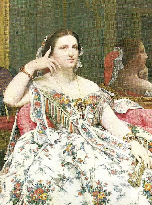 Jean-Auguste Dominique Ingres mme moitessier oil painting picture